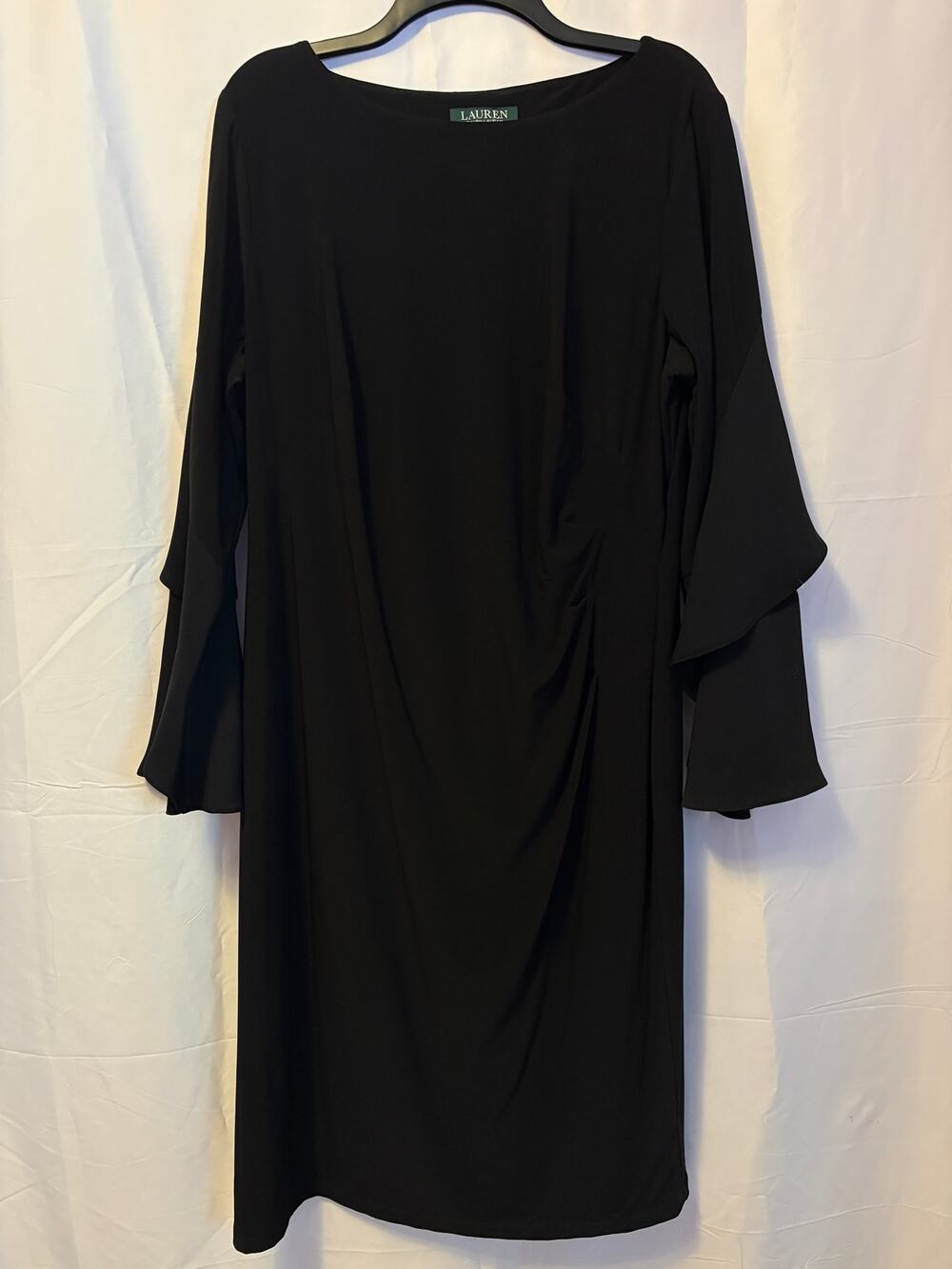 Lauren Ralph Lauren Sheath Dress Black Sz 14